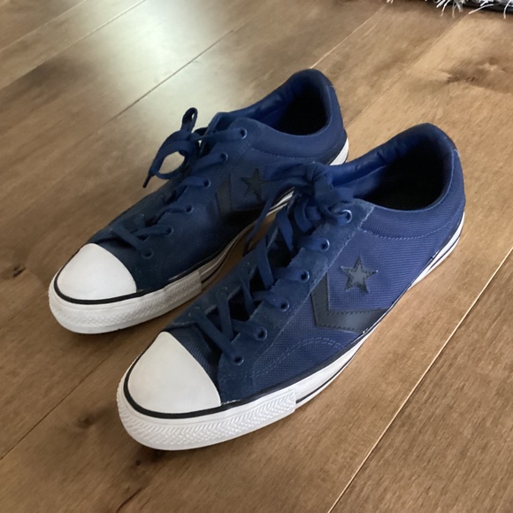 Men’s Navy Converse Sneakers - Picture 2 of 6